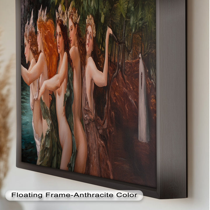 The Enchanted Procession – Mythological Forest Nymphs Oil Painting