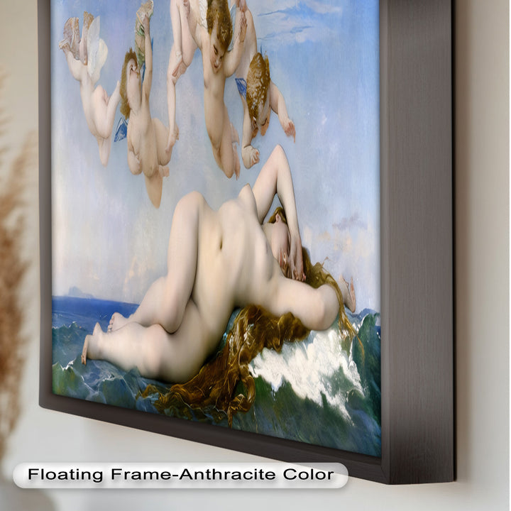 Birth of Beauty – Mythological Sea Nymph and Cherubs Oil Painting