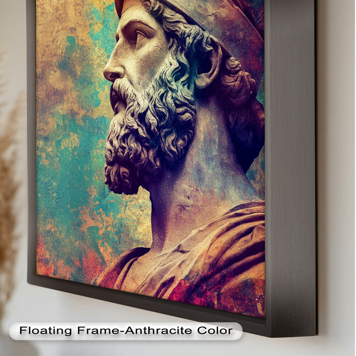Greek Hero Bust - Mythology Oil Painting