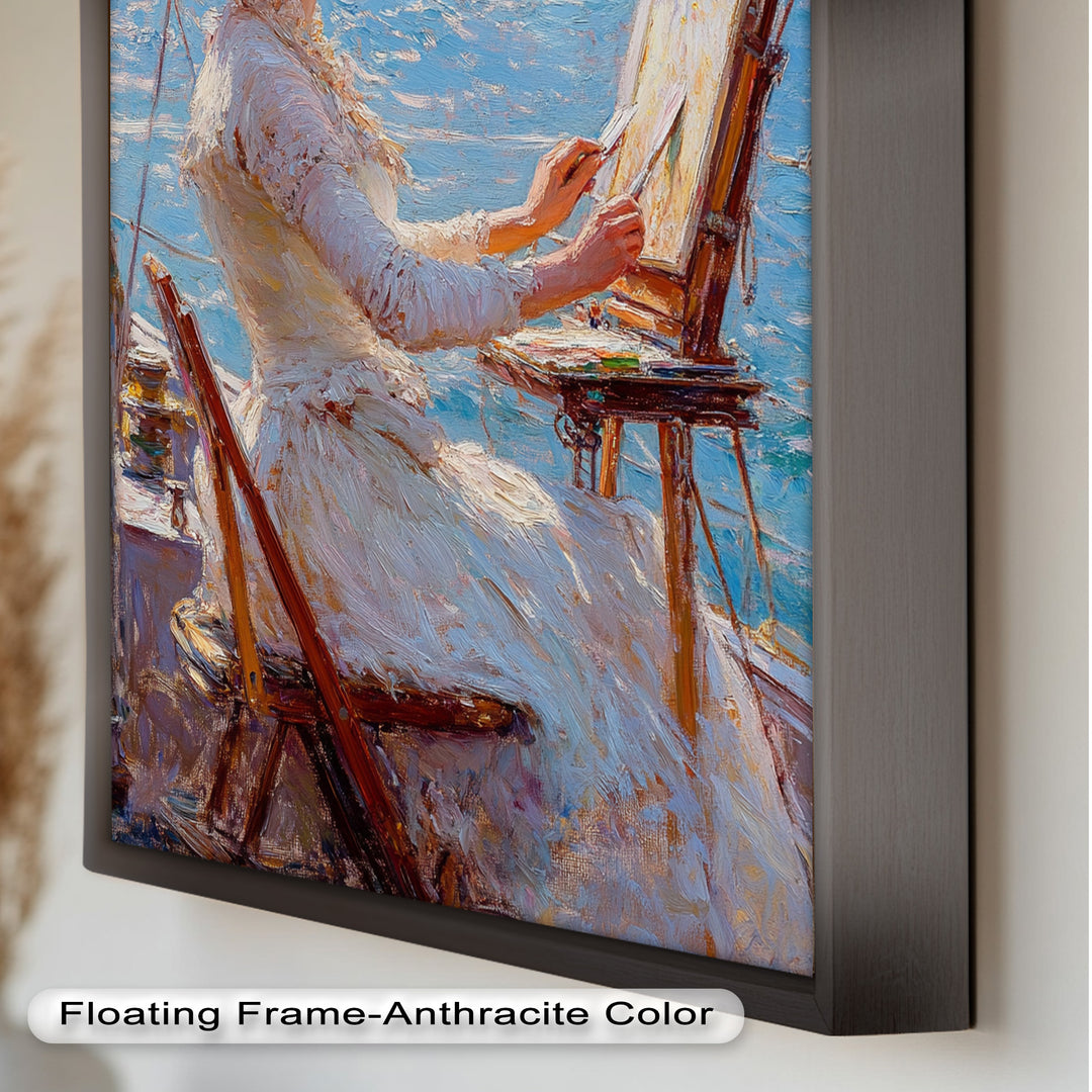 Seaside Muse – Impressionist Oil Painting