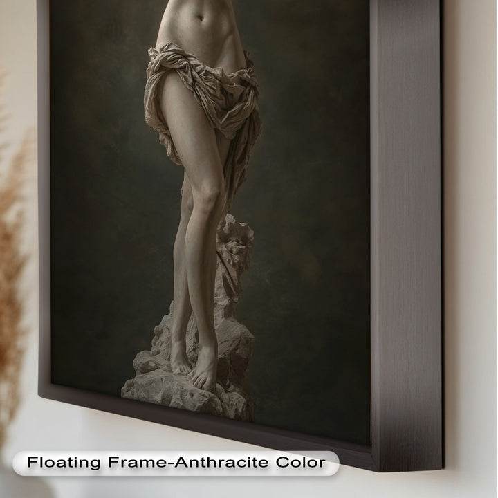 Marble Muse – Classical Nude Oil Painting