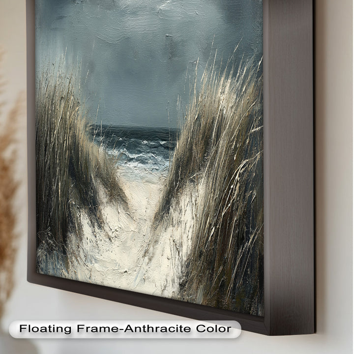 Stormy Beach Landscape - Realism Oil Painting