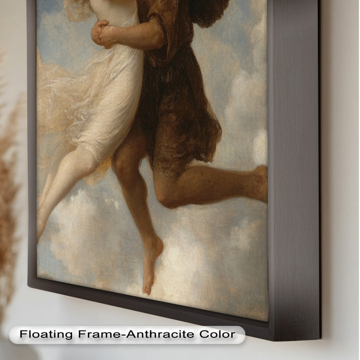 Celestial Embrace – Mythical Angelic Lovers Oil Painting