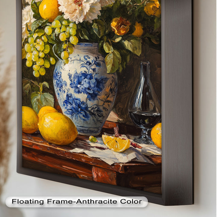 Floral and Fruit Still Life Wall Art – Floral Oil Painting