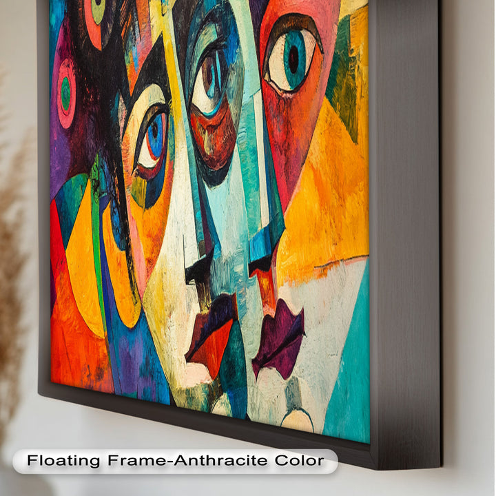 Fragmented Reflections – Abstract Oil Painting