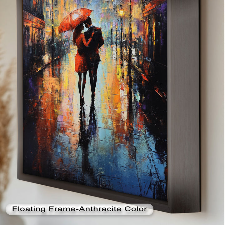 Parisian Embrace – Love Oil Painting