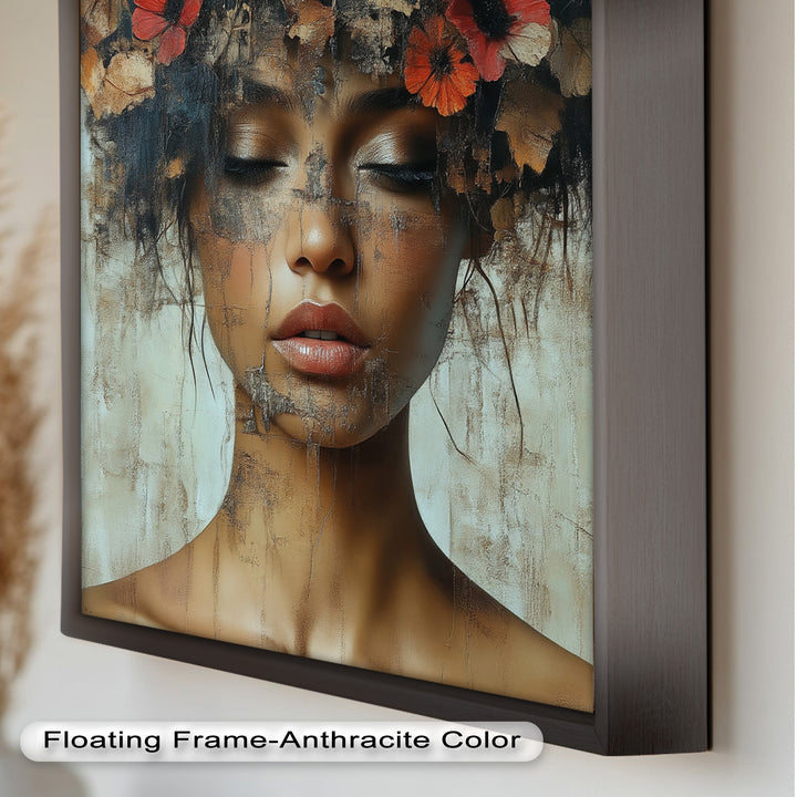 Autumn Reverie – Ethereal Boho Flower Oil Painting