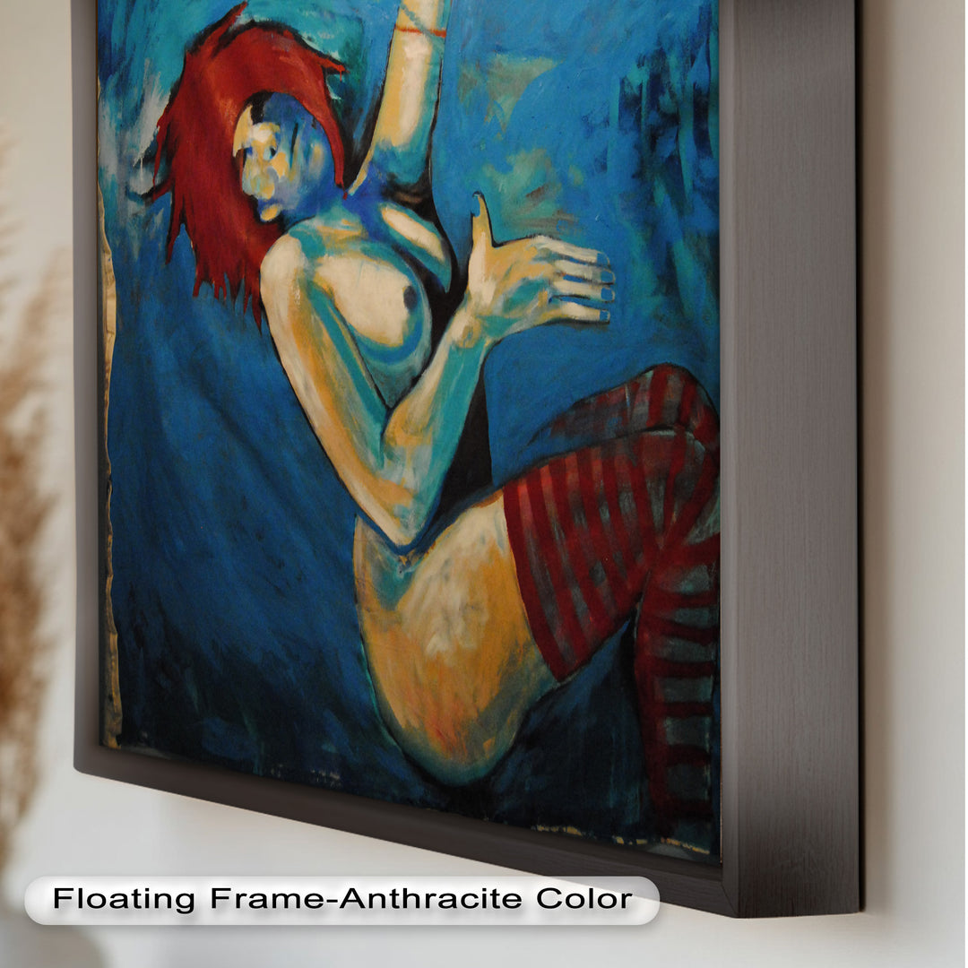 Red-Haired Nude with Blue Shadows - Picasso Oil Painting