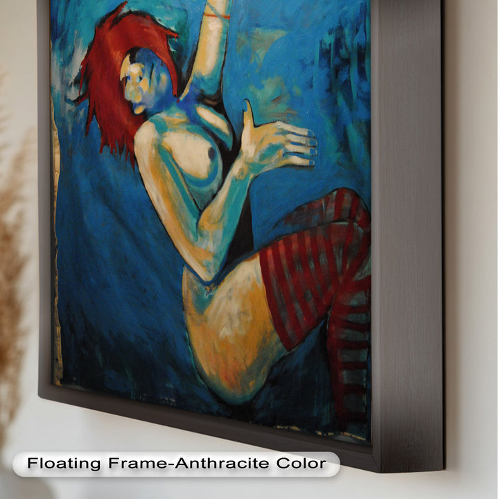 Red-Haired Nude with Blue Shadows - Picasso Oil Painting