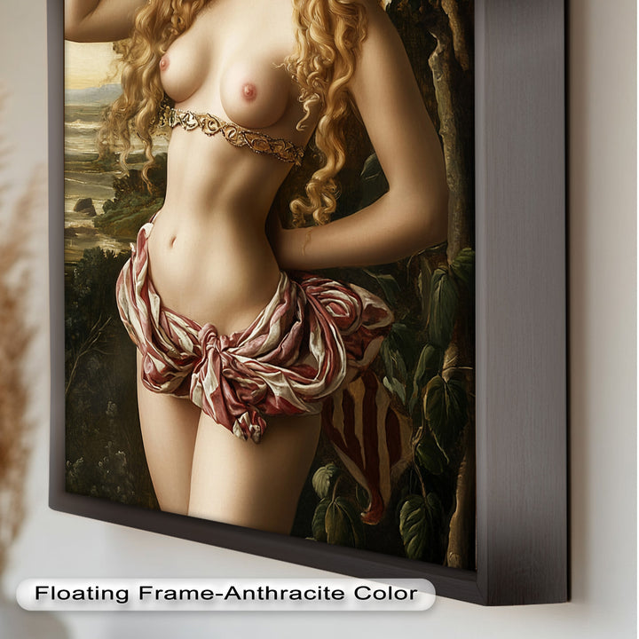 Goddess of Blossoms – Renaissance Mythology Nude Oil Painting