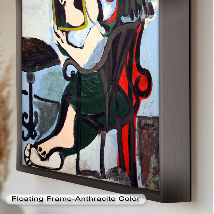 Woman with Mirror – Abstract Reflection Picasso Oil Painting