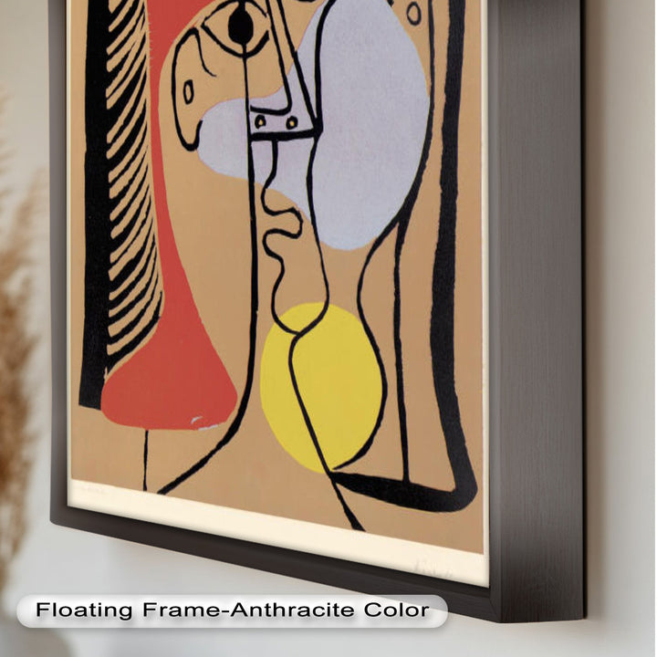Geometric Gaze – Abstract Dual-Faced Portrait Picasso Oil Painting