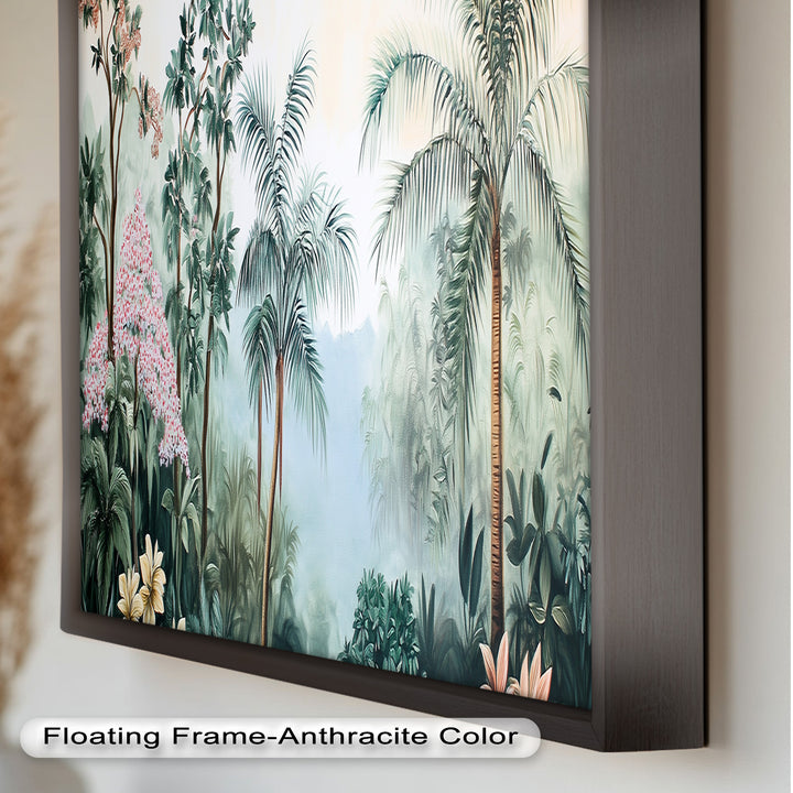 Jungle View – Tropical Floral Oil Painting