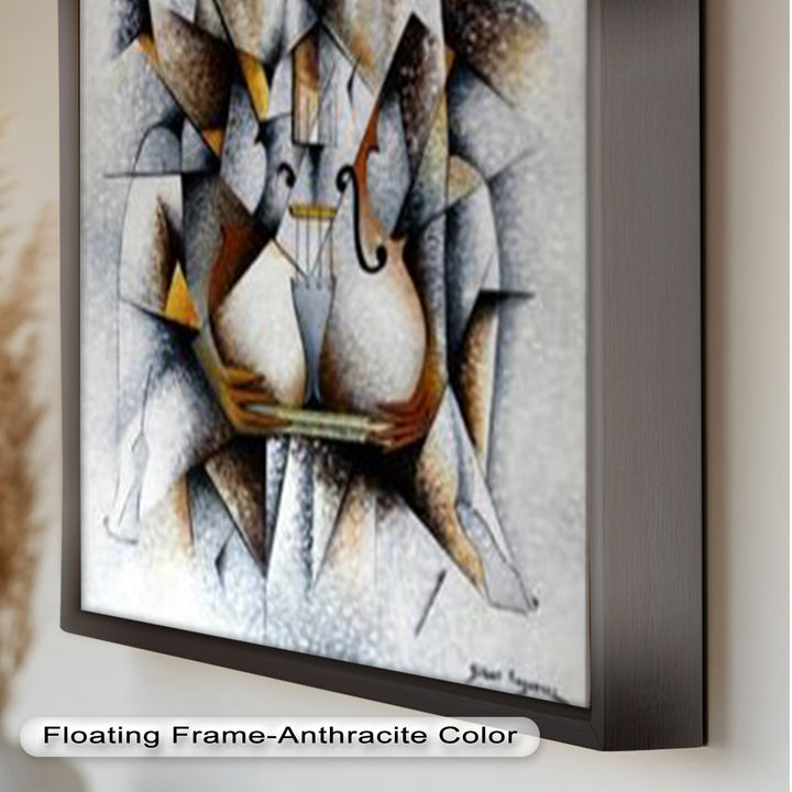 Cubist Nude with Violin - Picasso Oil Painting