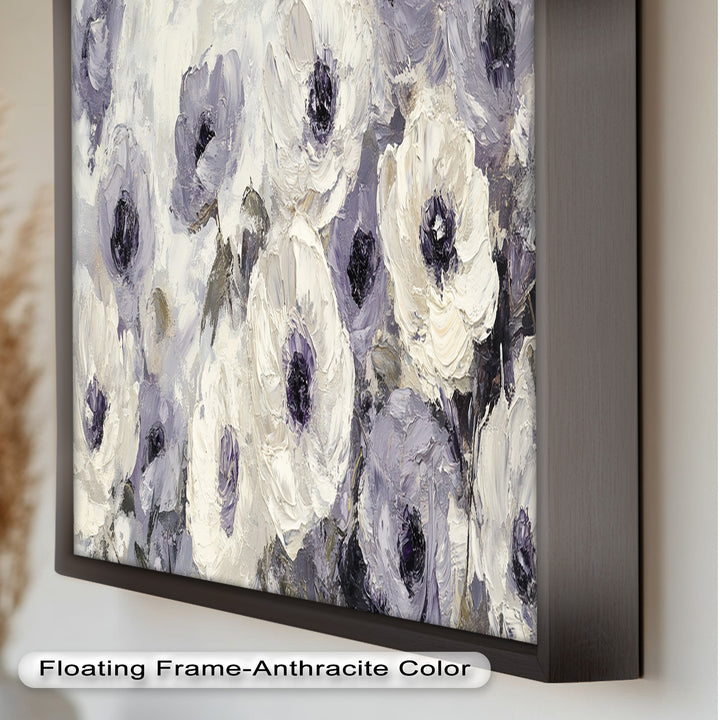 Cream and Lilac Petals - Flower Oil Painting