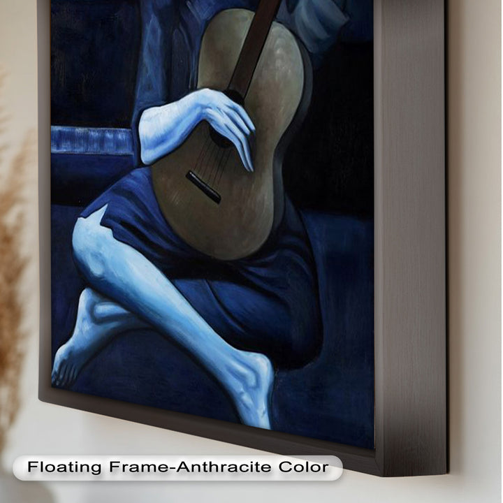 Melancholy Strings – Blue Period Picasso Oil Painting