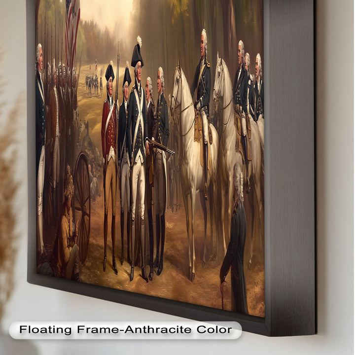 Revolutionary March – American Army Oil Painting