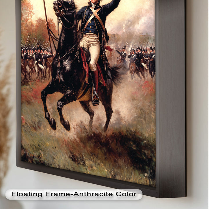 Charge of Freedom – Revolutionary Commander Oil Painting