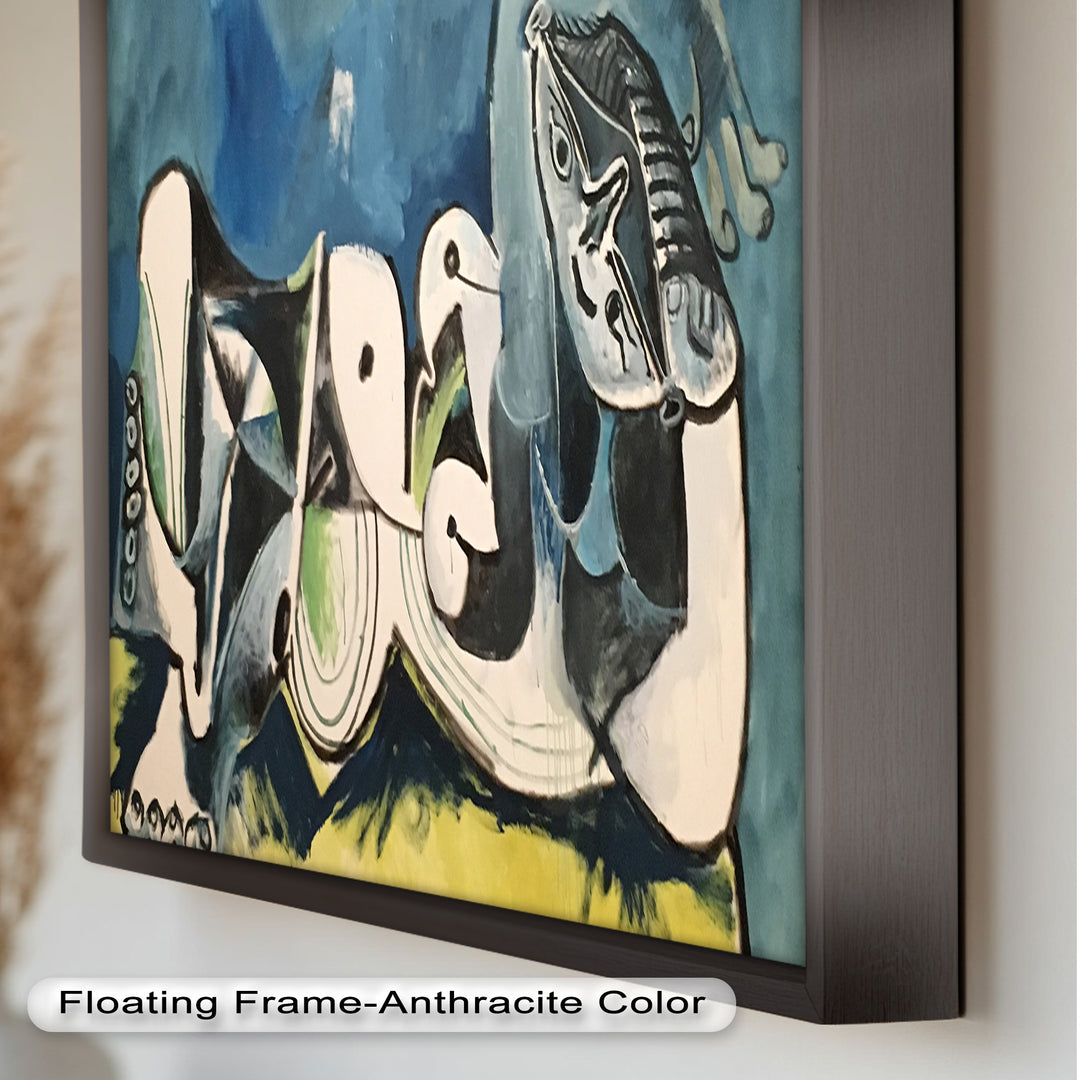Resting in Abstraction – Reclining Figure Picasso Oil Painting