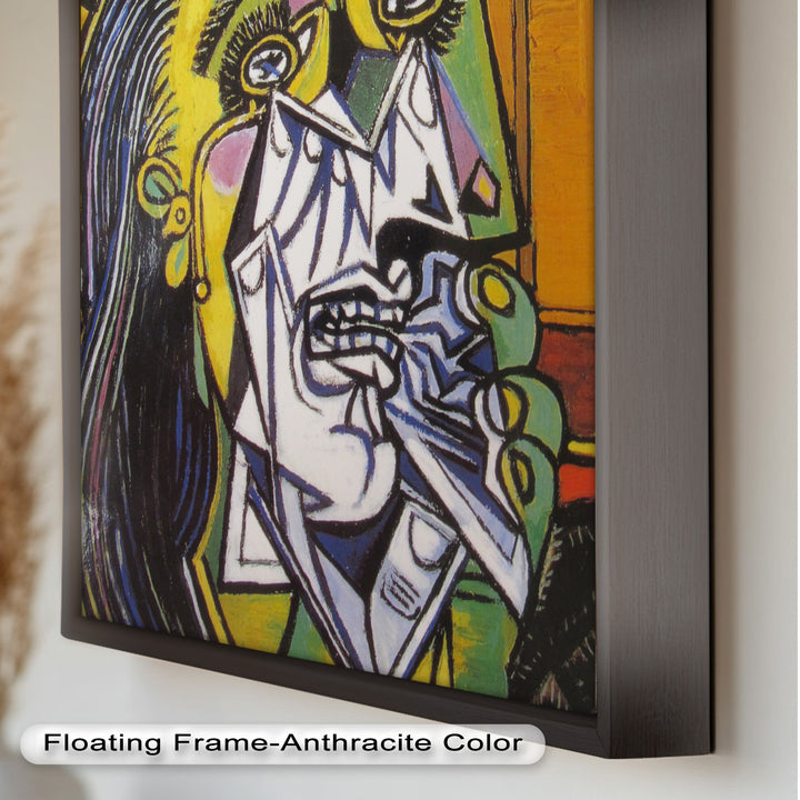 Schreie in Farbe – Emotionales expressionistisches kubistisches Ölgemälde