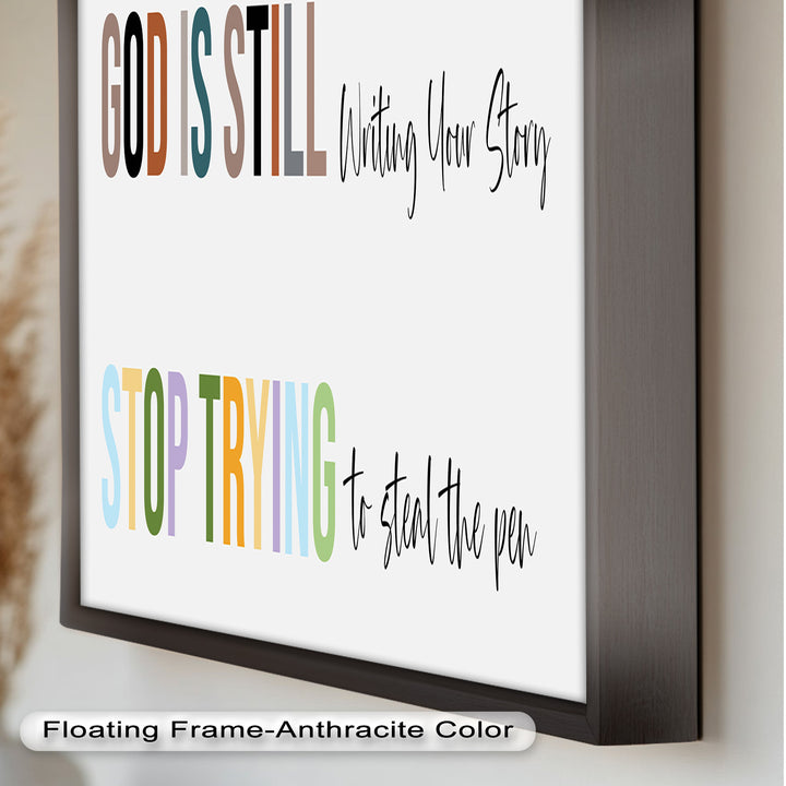 God Is Still Writing – Christian Oil Painting