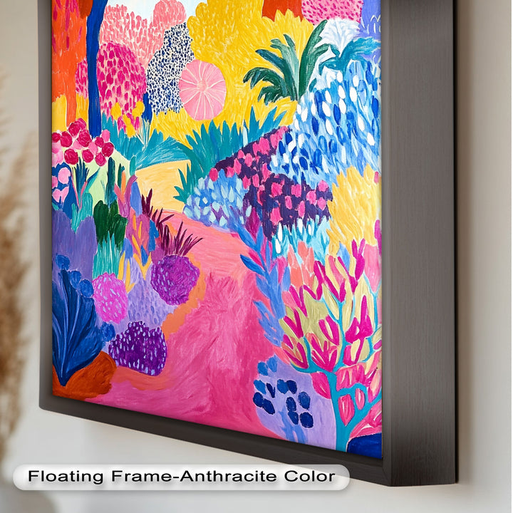 Vibrant Fauvist Garden – Expressive Nature Oil Painting