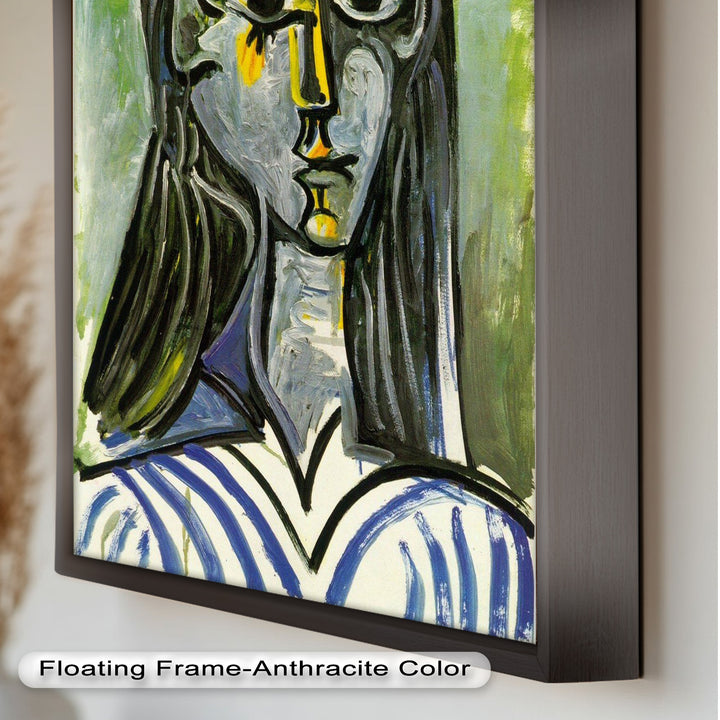 Woman in Rose Hat – Expressive Cubist Portrait Picasso Oil Painting