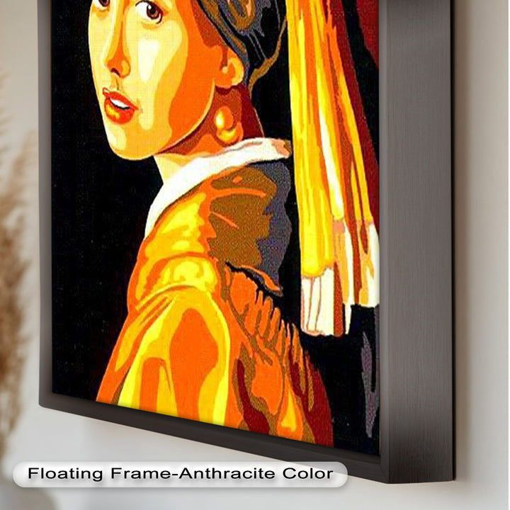 Modern Rendition of Girl with a Pearl Earring - Renaissance Oil Painting