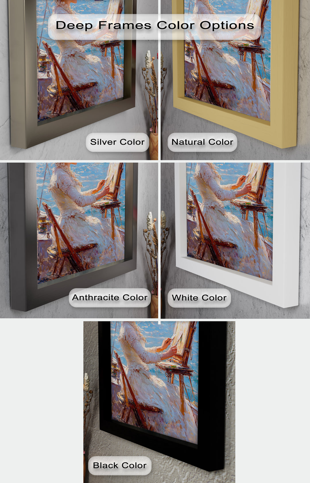 Seaside Muse – Impressionist Oil Painting