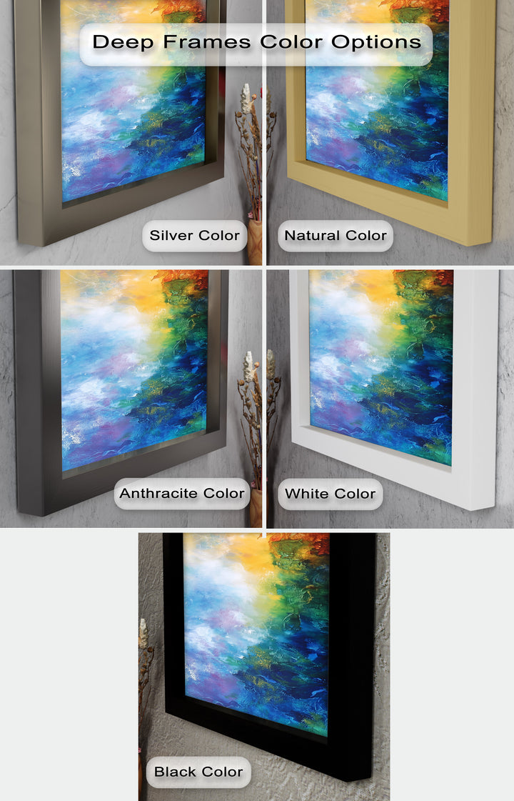 Celestial Vortex – Dreamlike Color Fade Abstract Oil Painting