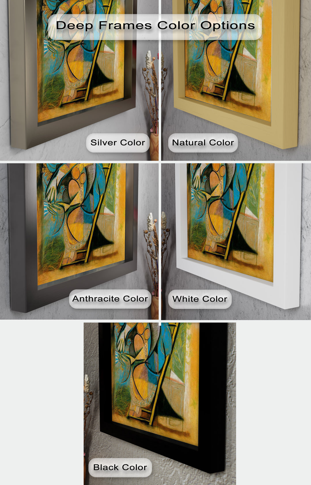 Nest of Peace – Symbolic Cubist Oil Painting