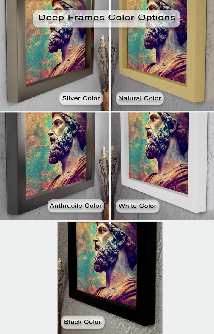 Greek Hero Bust - Mythology Oil Painting