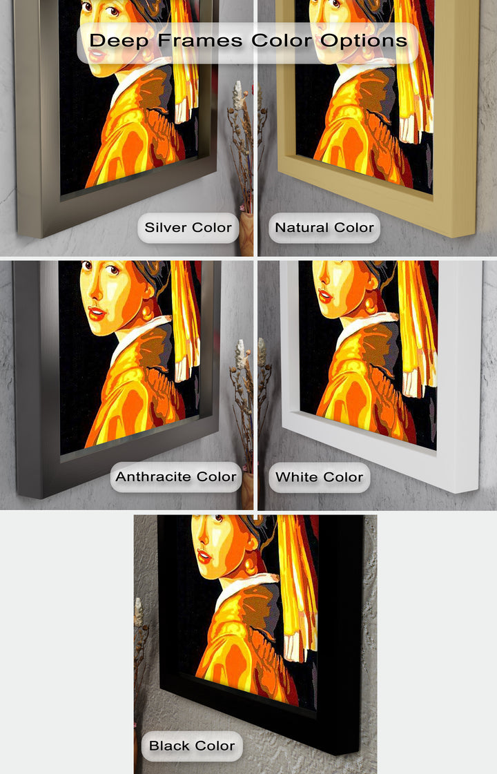Modern Rendition of Girl with a Pearl Earring - Renaissance Oil Painting