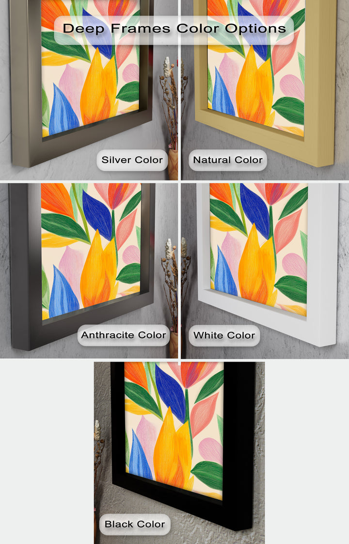 Whimsical Garden – Abstract Botanical Oil Painting
