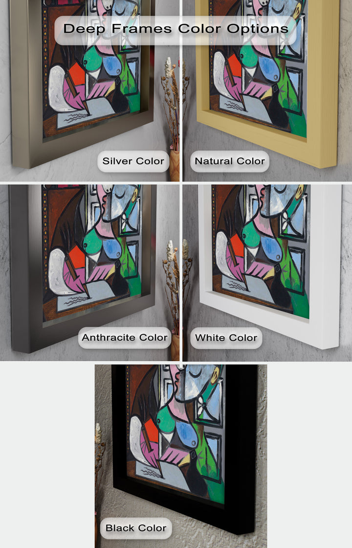 The Letter – Woman Writing at Window Picasso Oil Painting