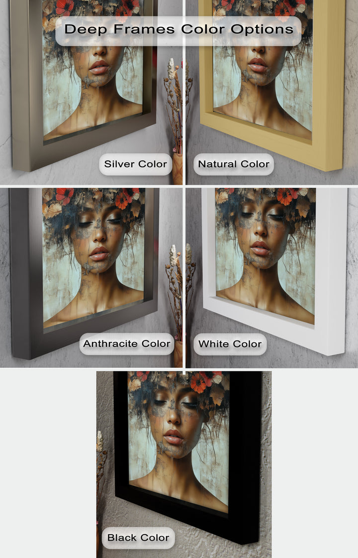 Autumn Reverie – Ethereal Boho Flower Oil Painting