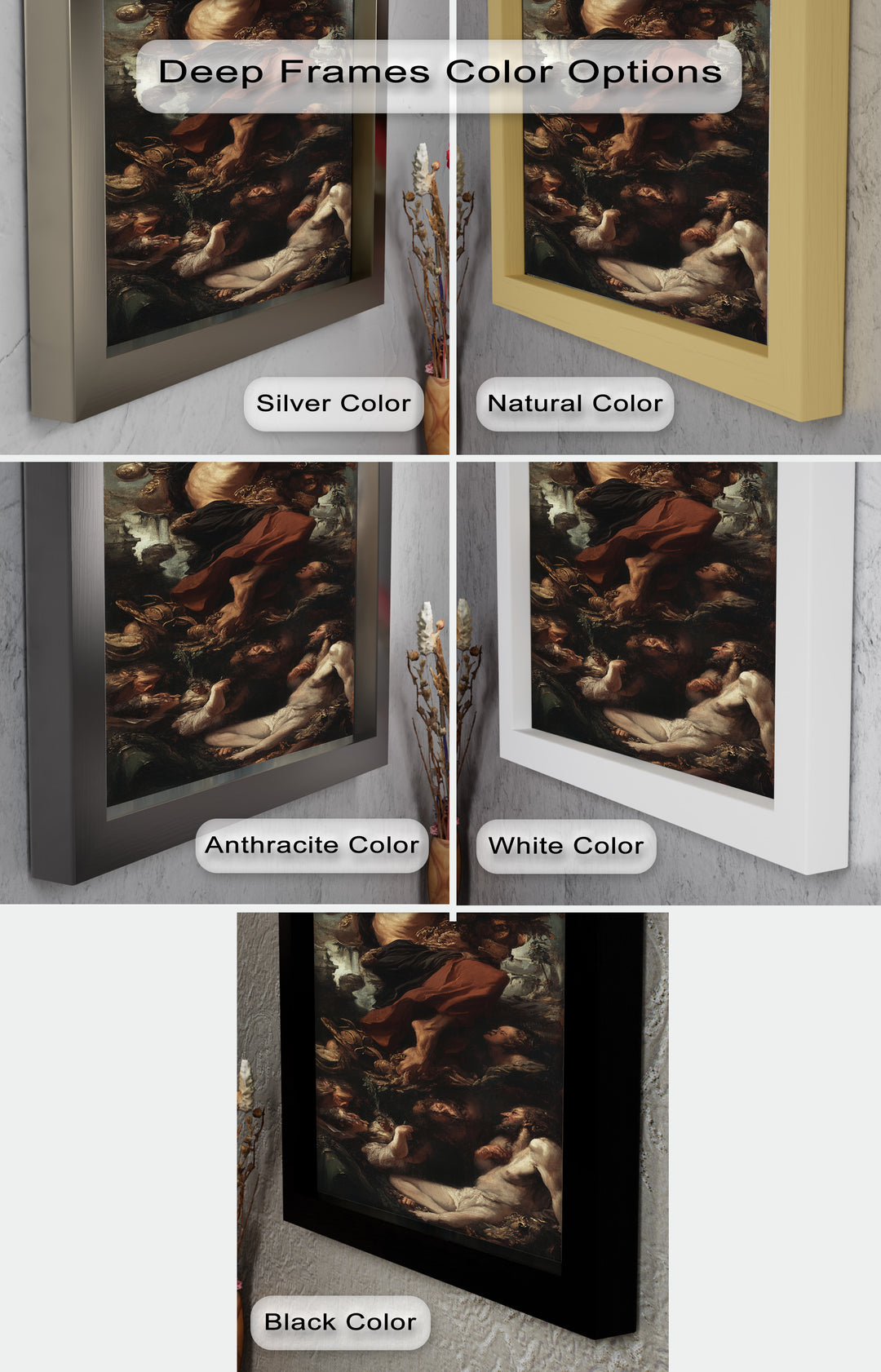 The Titan’s Ascent – Baroque Mythological Oil Painting