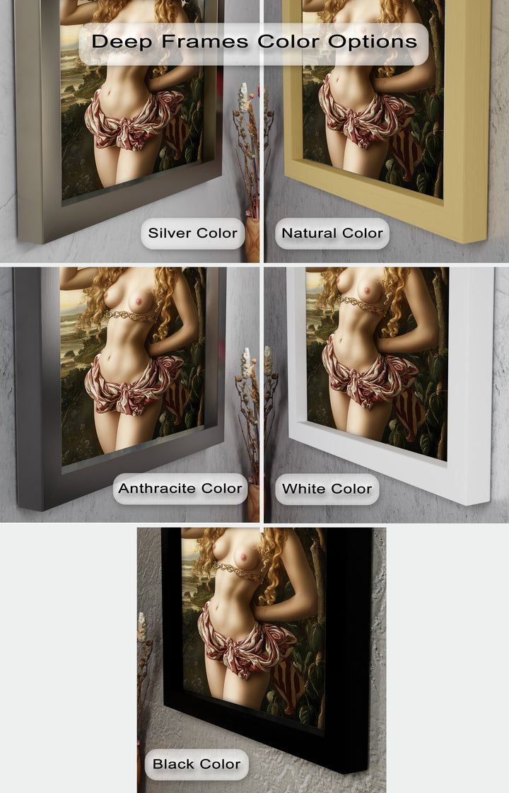 Goddess of Blossoms – Renaissance Mythology Nude Oil Painting