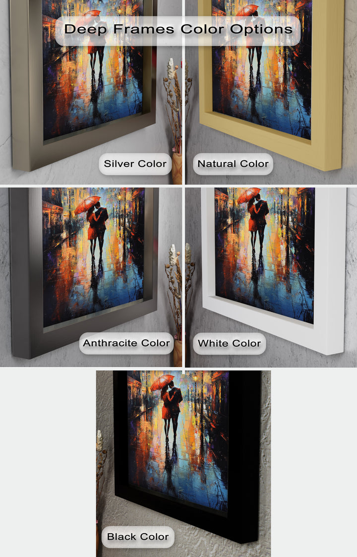 Parisian Embrace – Love Oil Painting