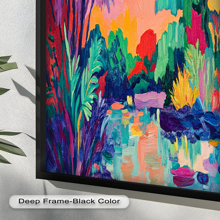 Tropical Reflections – Fauvist Oil Painting