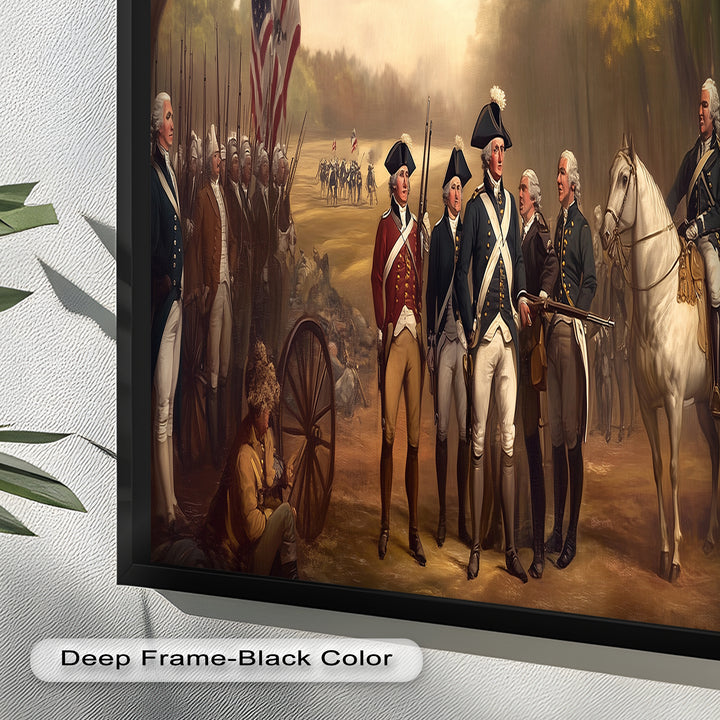 Revolutionary March – American Army Oil Painting