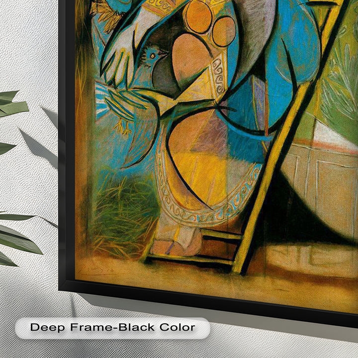 Nest of Peace – Symbolic Cubist Oil Painting