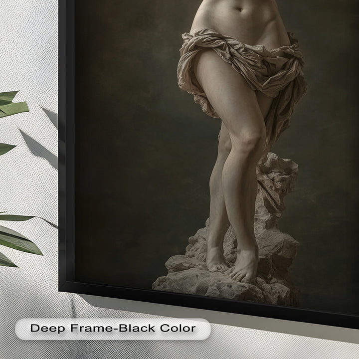 Marble Muse – Classical Nude Oil Painting