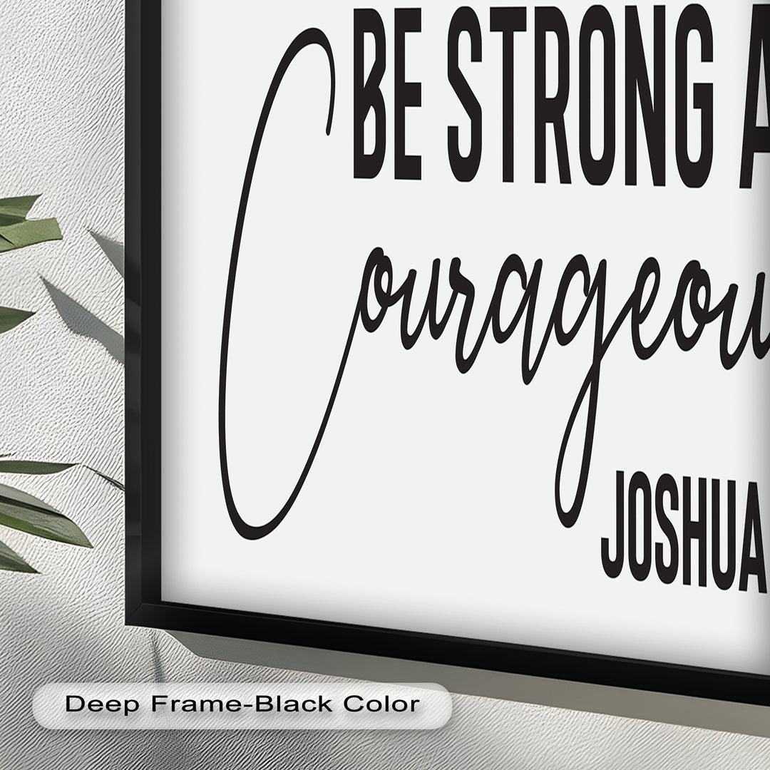 Be Strong and Courageous – Joshua 1:9 Bible Oil Painting