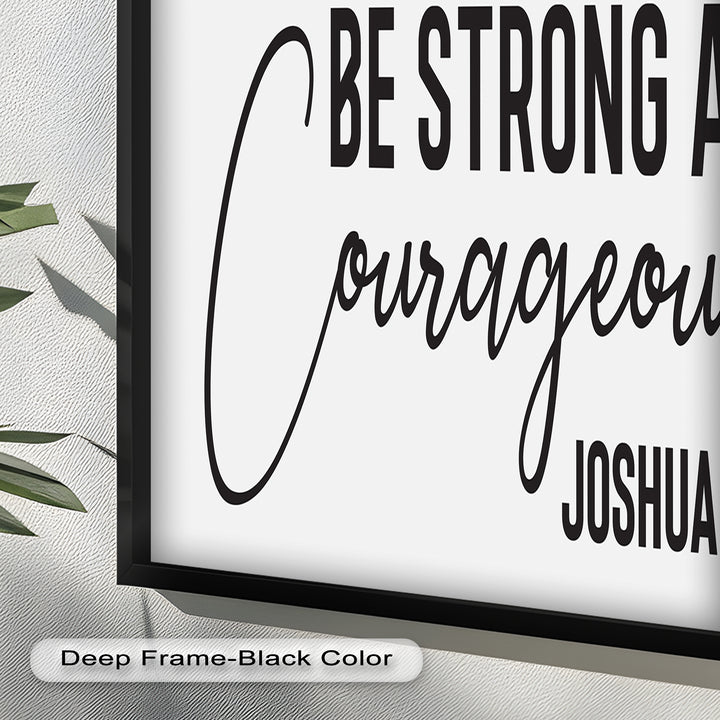 Be Strong and Courageous – Joshua 1:9 Bible Oil Painting