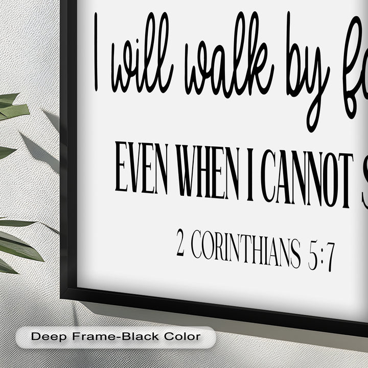I Will Walk by Faith – Christian Oil Painting