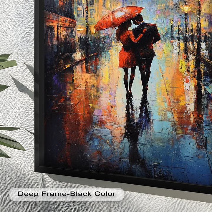 Parisian Embrace – Love Oil Painting