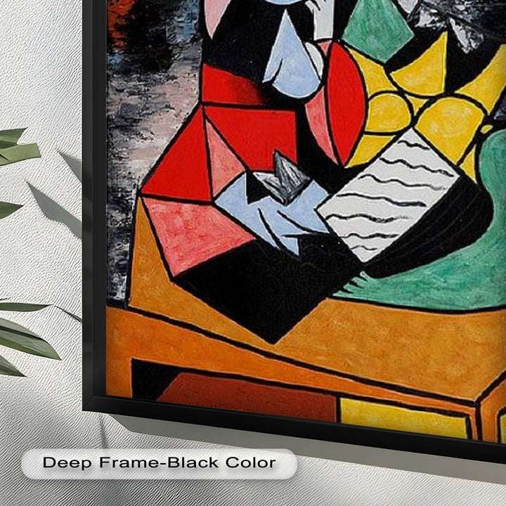 Harmony in Color – Embracing Couple Picasso Style Oil Painting