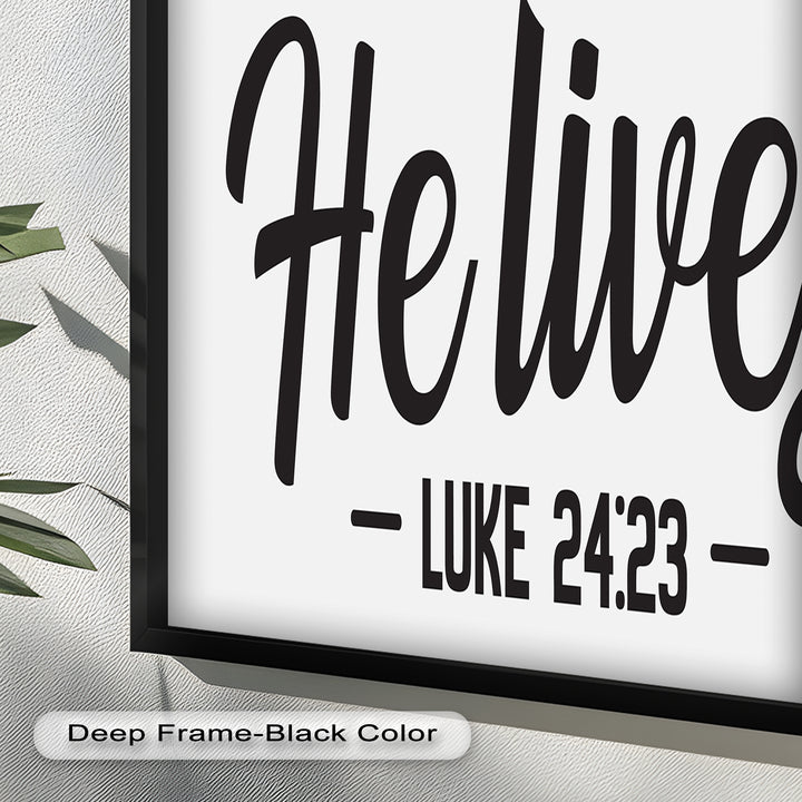 He Lives – Luke 24:23 Christian Oil Painting