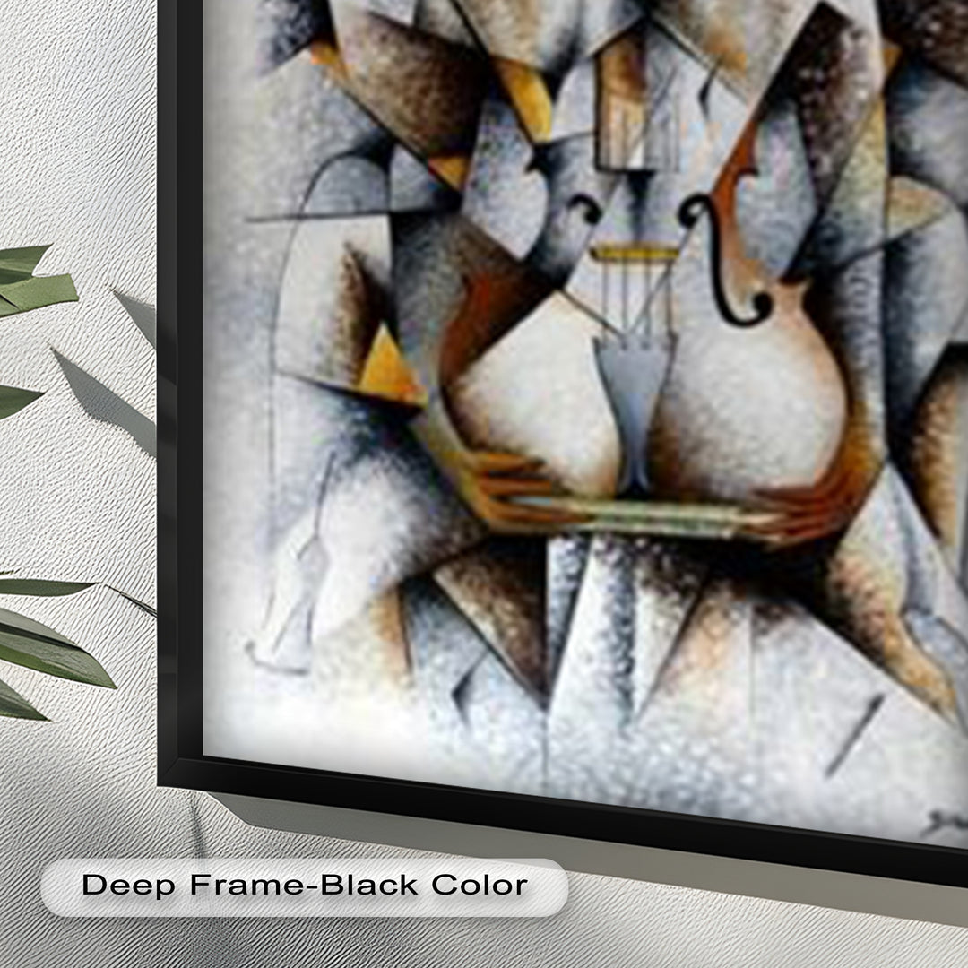 Cubist Nude with Violin - Picasso Oil Painting